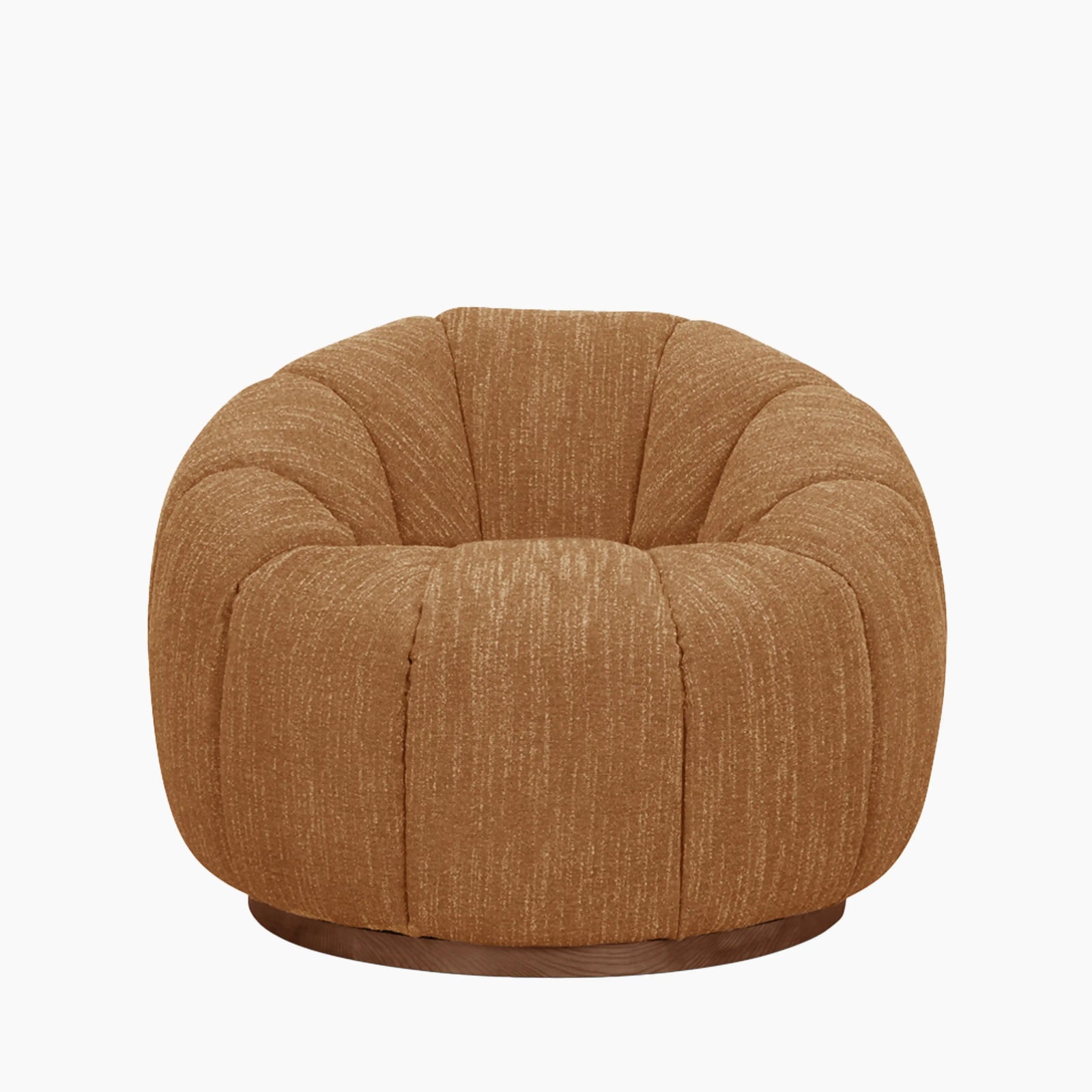 Ivy Armchair | Speckled Honey Sustainable Boucle & Walnut
