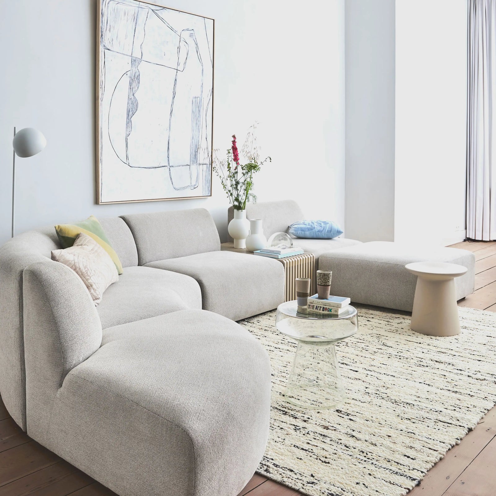 HKliving Matt Vase | White