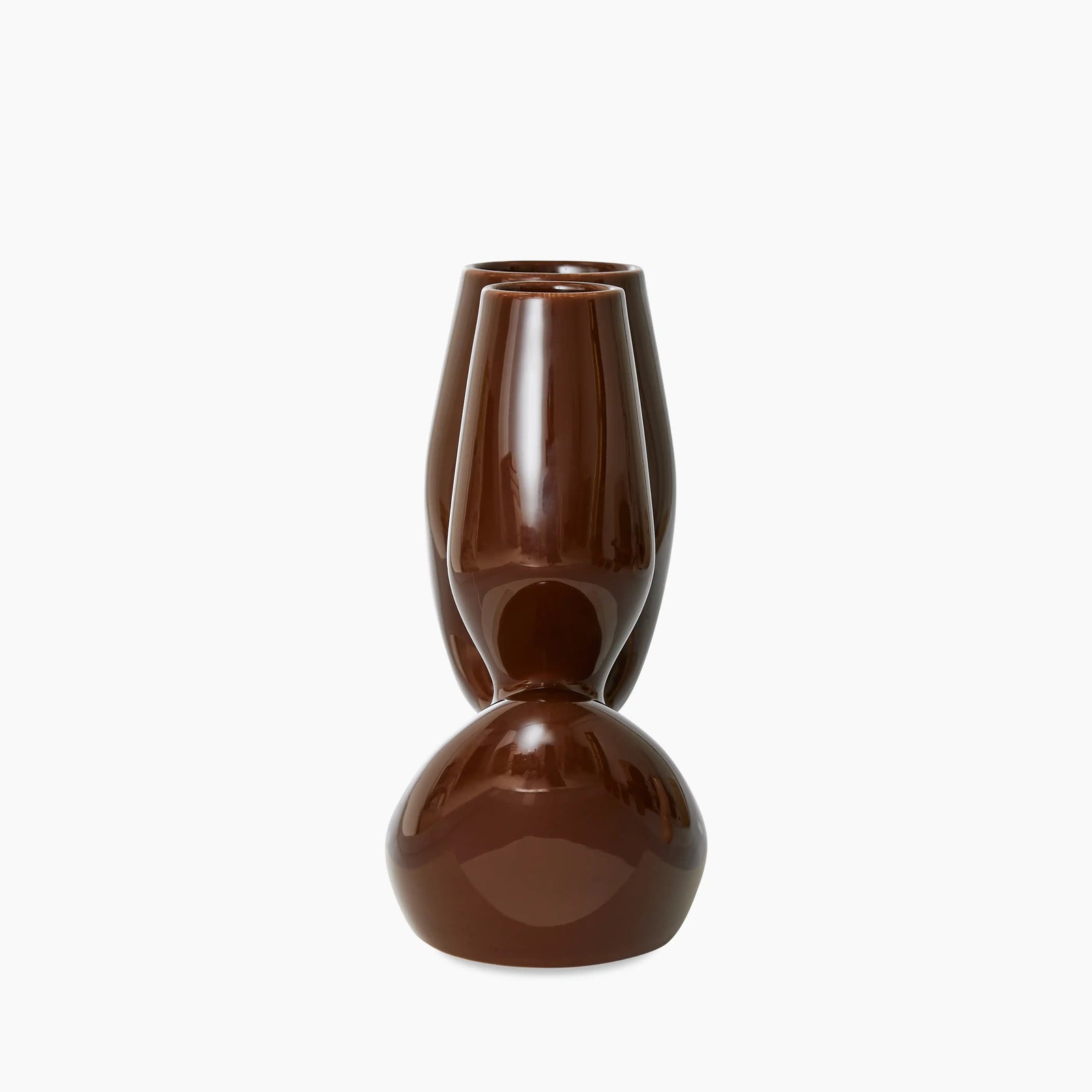HKliving Ceramic Vase L | Organic Espresso