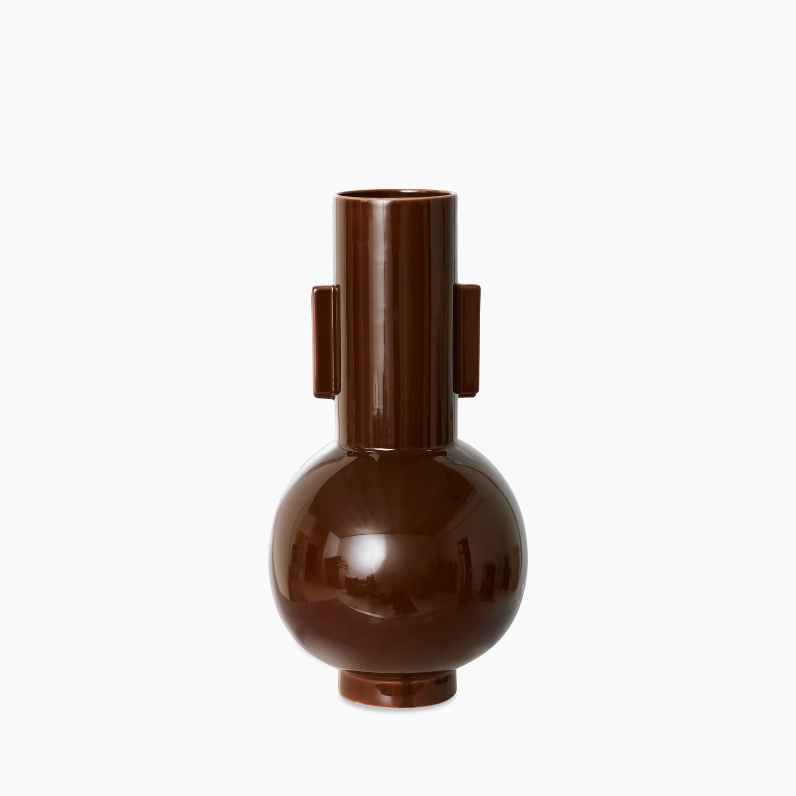 HKliving Ceramic Vase L | Espresso