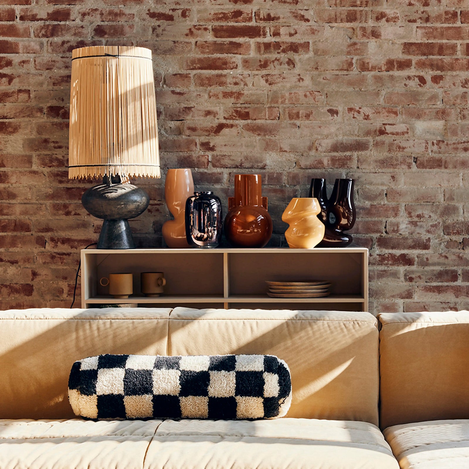 HKliving Ceramic Vase S | Caramel