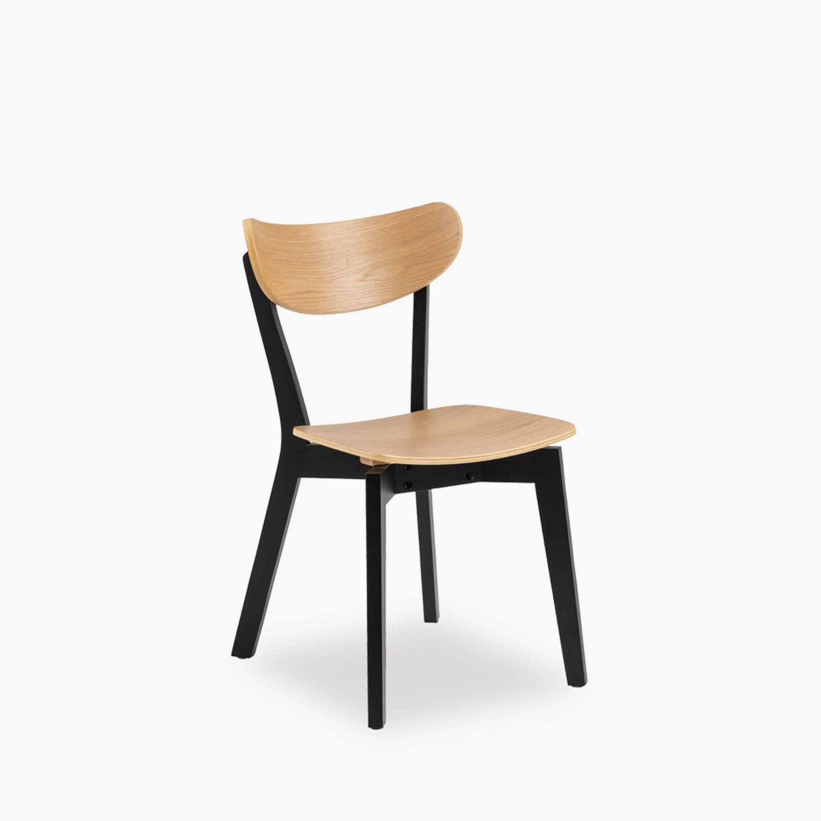 Roxby 2 Chairs Dining Set | Oak & Black