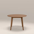 Roxby 4 Seat Round Wooden Dining Table | Walnut