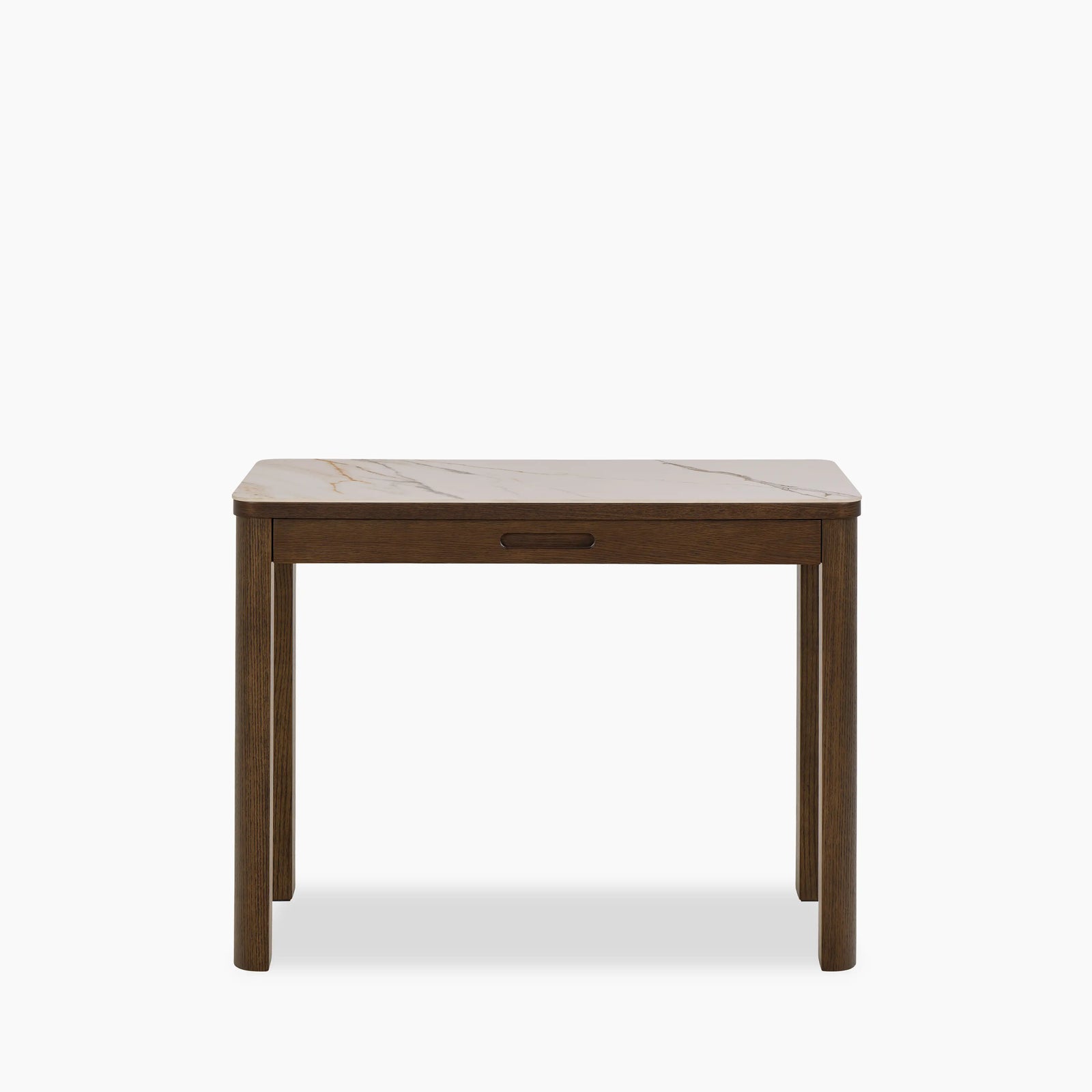 Southampton Rectangle Console Table | Ecru Ceramic & Smoked Walnut