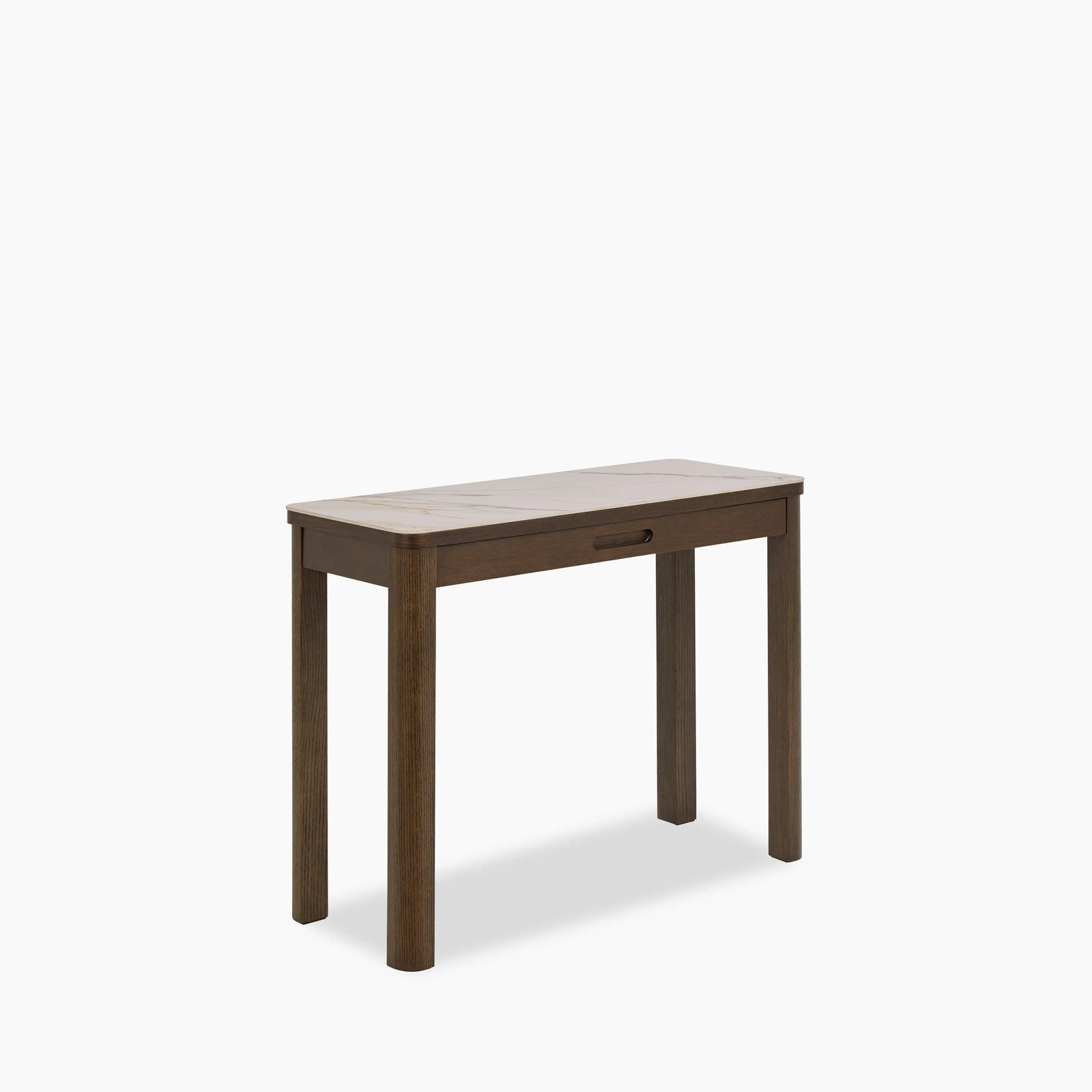 Southampton Rectangle Console Table | Ecru Ceramic & Smoked Walnut