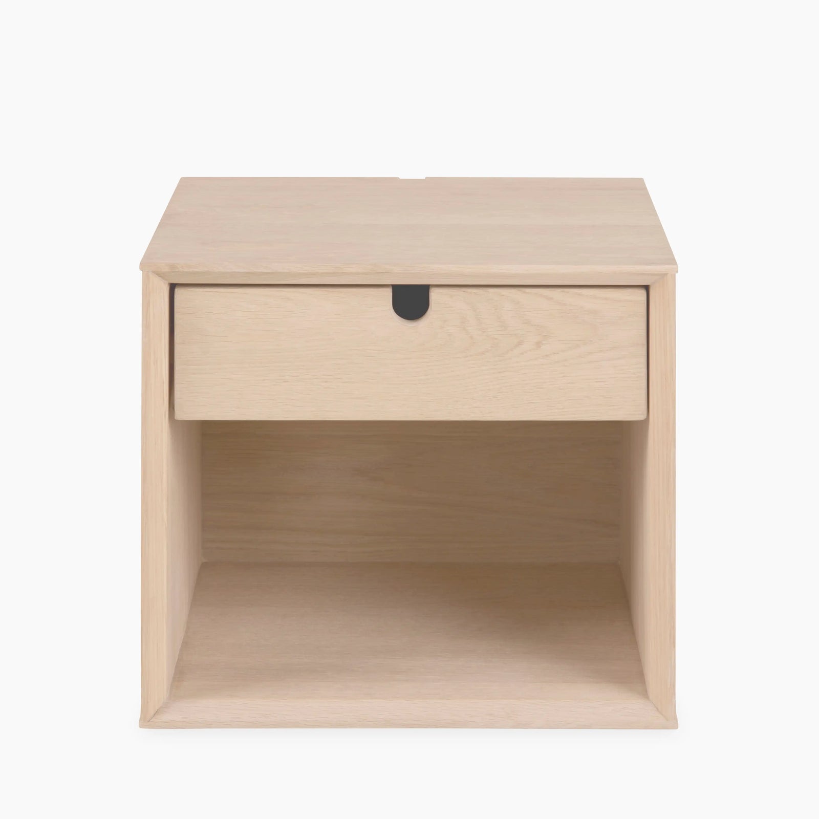 Century Square Wooden 1 Drawer Bedside Table | Oak
