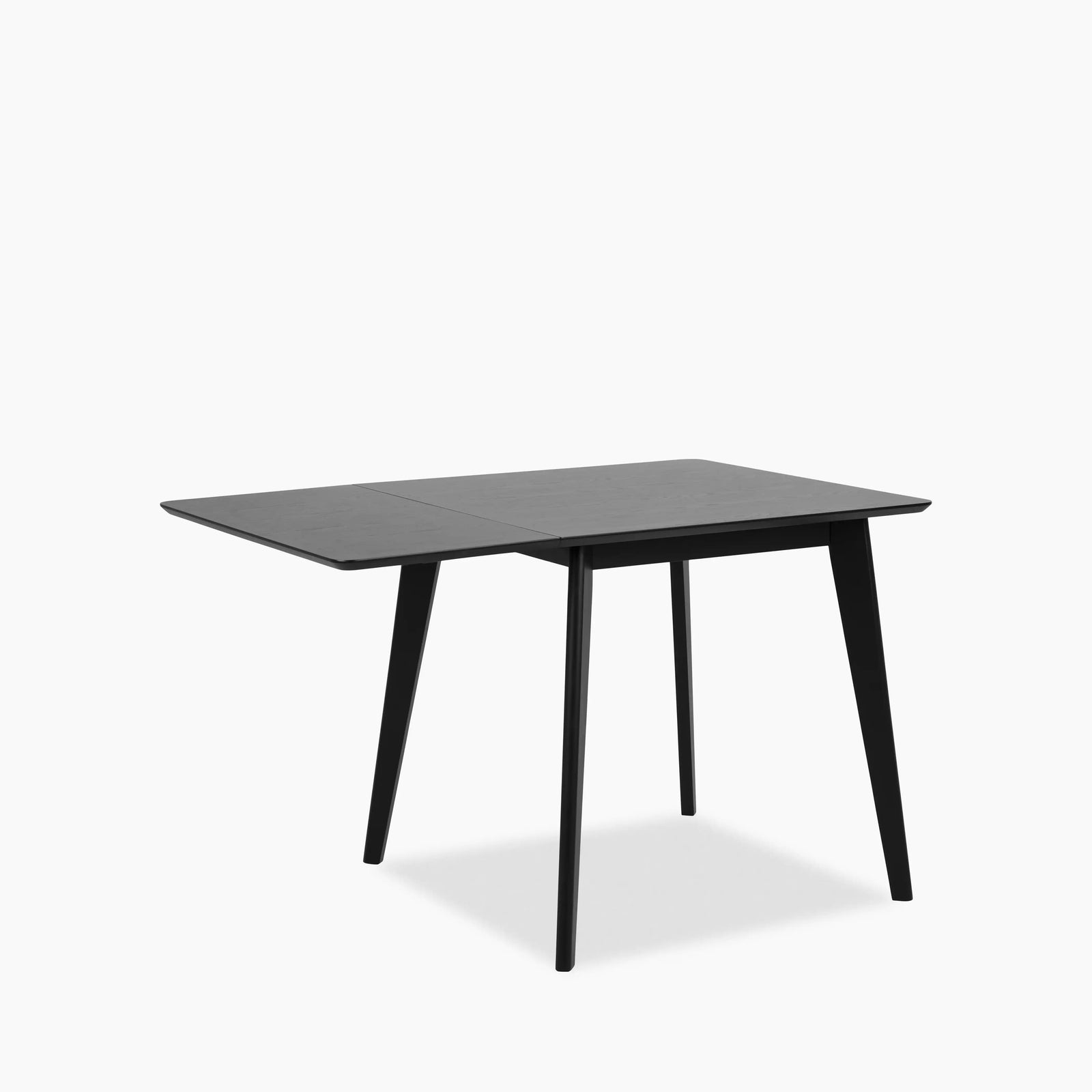Roxby 2-4 Seat Rectangle Extendable Wooden Dining Table | Black