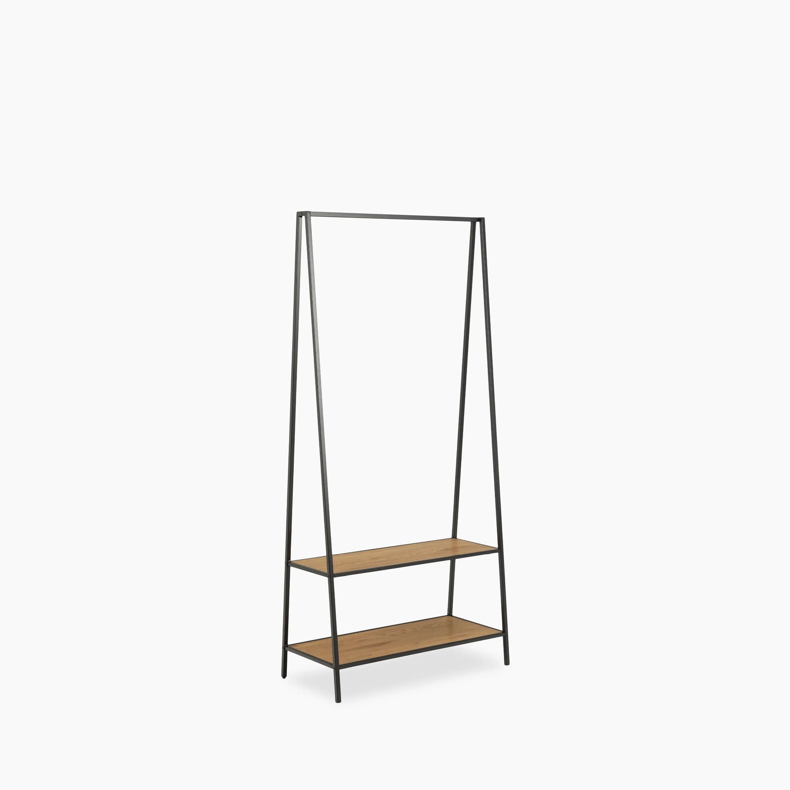 Seaford Clothing Rack | Oak & Black