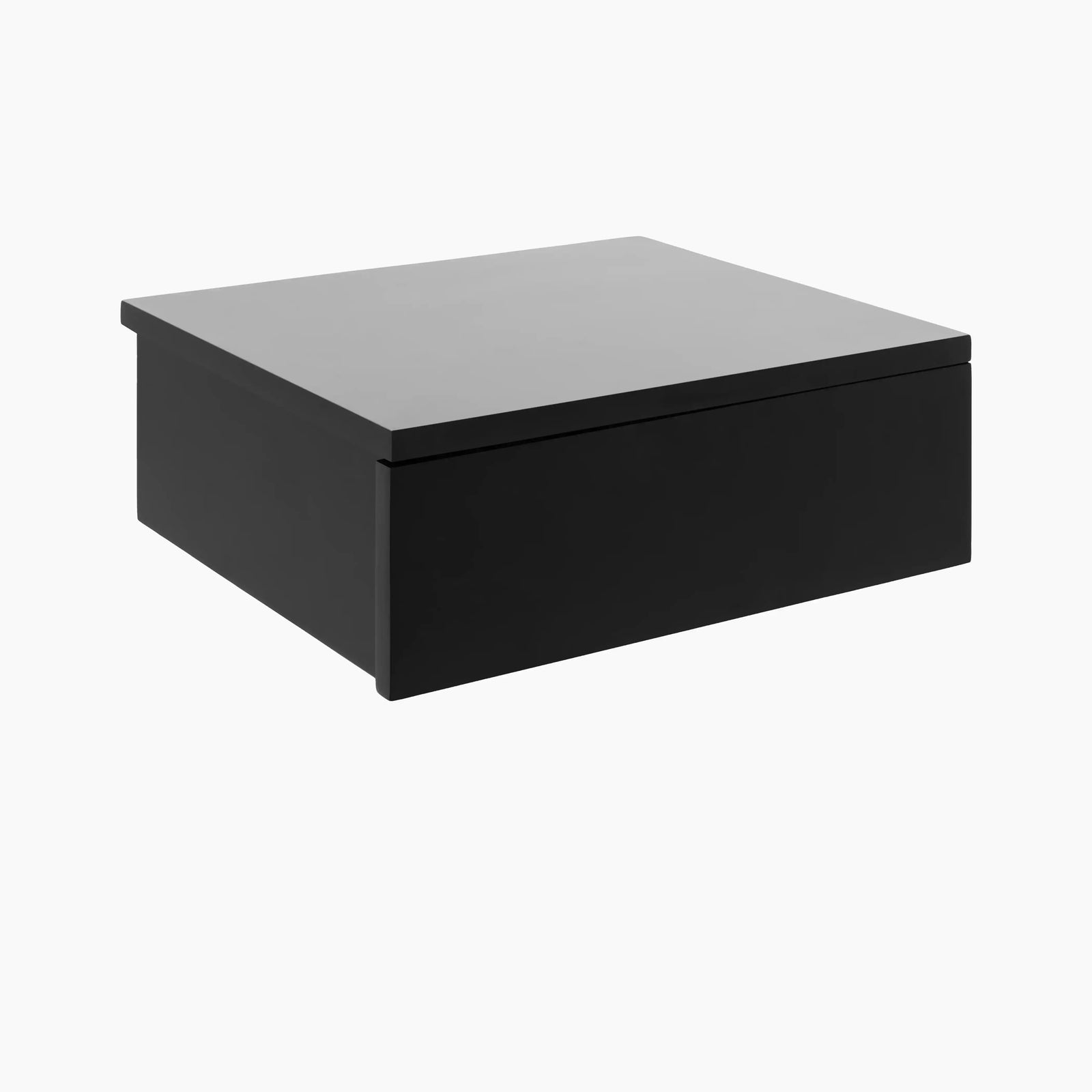 Avignon Rectangle Wooden 1 Drawer Bedside Table | Black