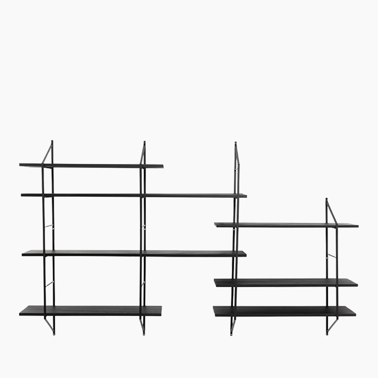 Belfast Extra Large Wooden Shelf | Black
