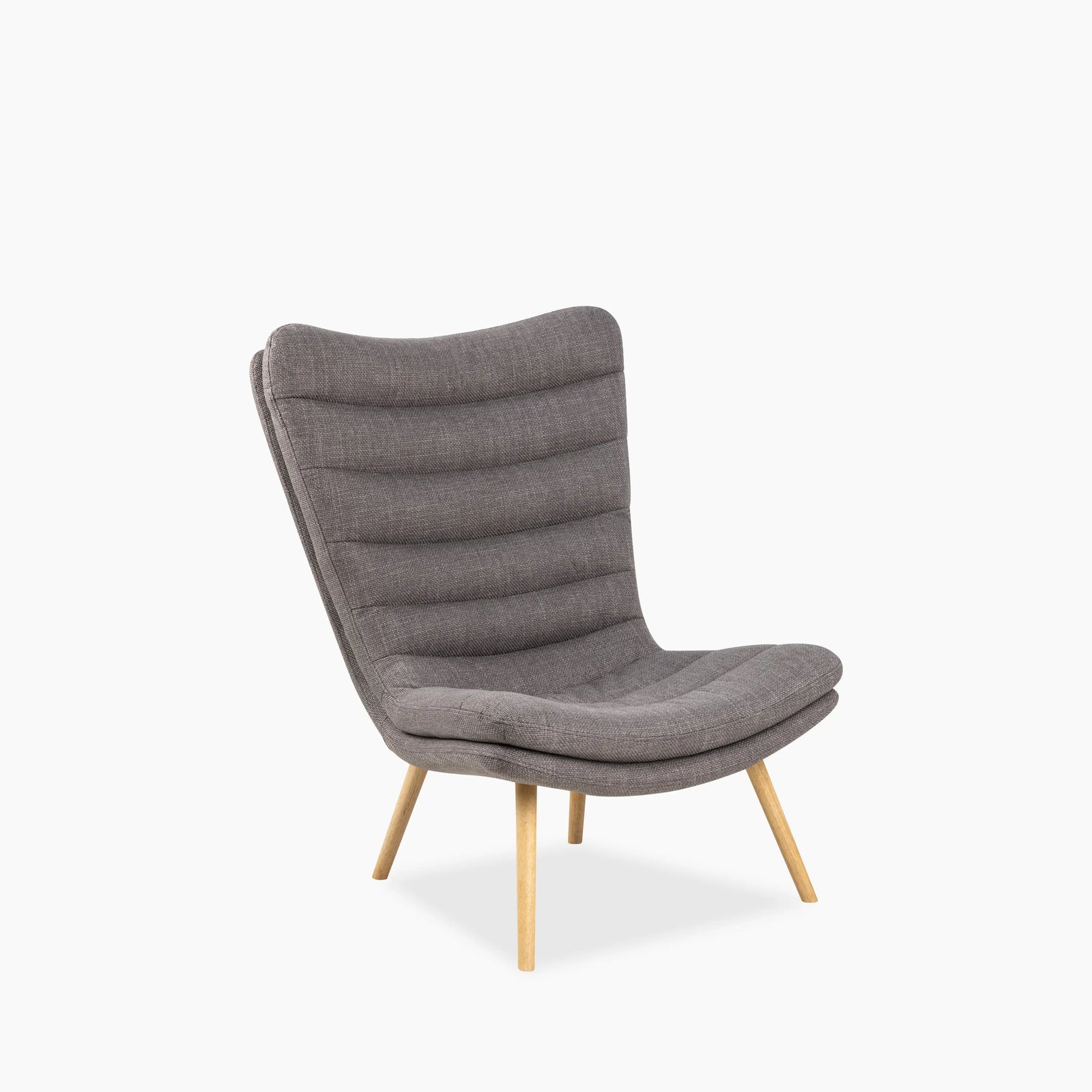 Grafton Accent Chair | Light Grey & Oak