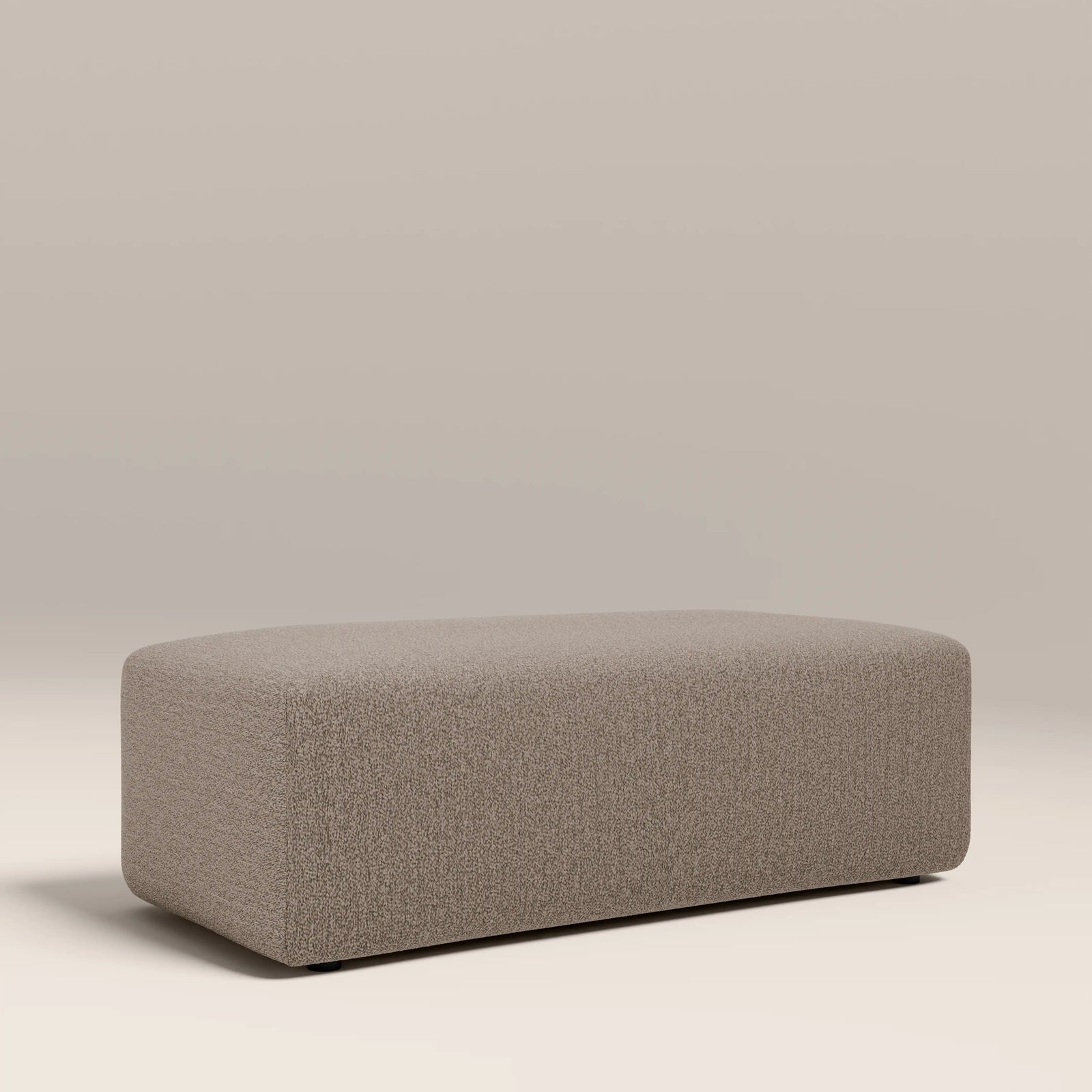 Celeste Footstool | Ecru Boucle