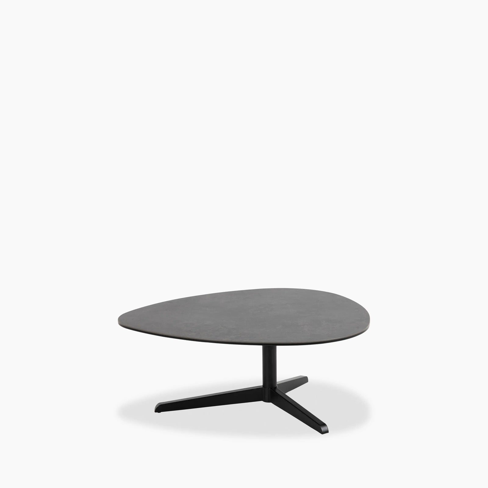 Barnsley Triangle Coffee Table | Grey Ceramic & Black