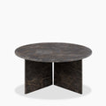 Vega Round Coffee Table | Storm Grey Marble