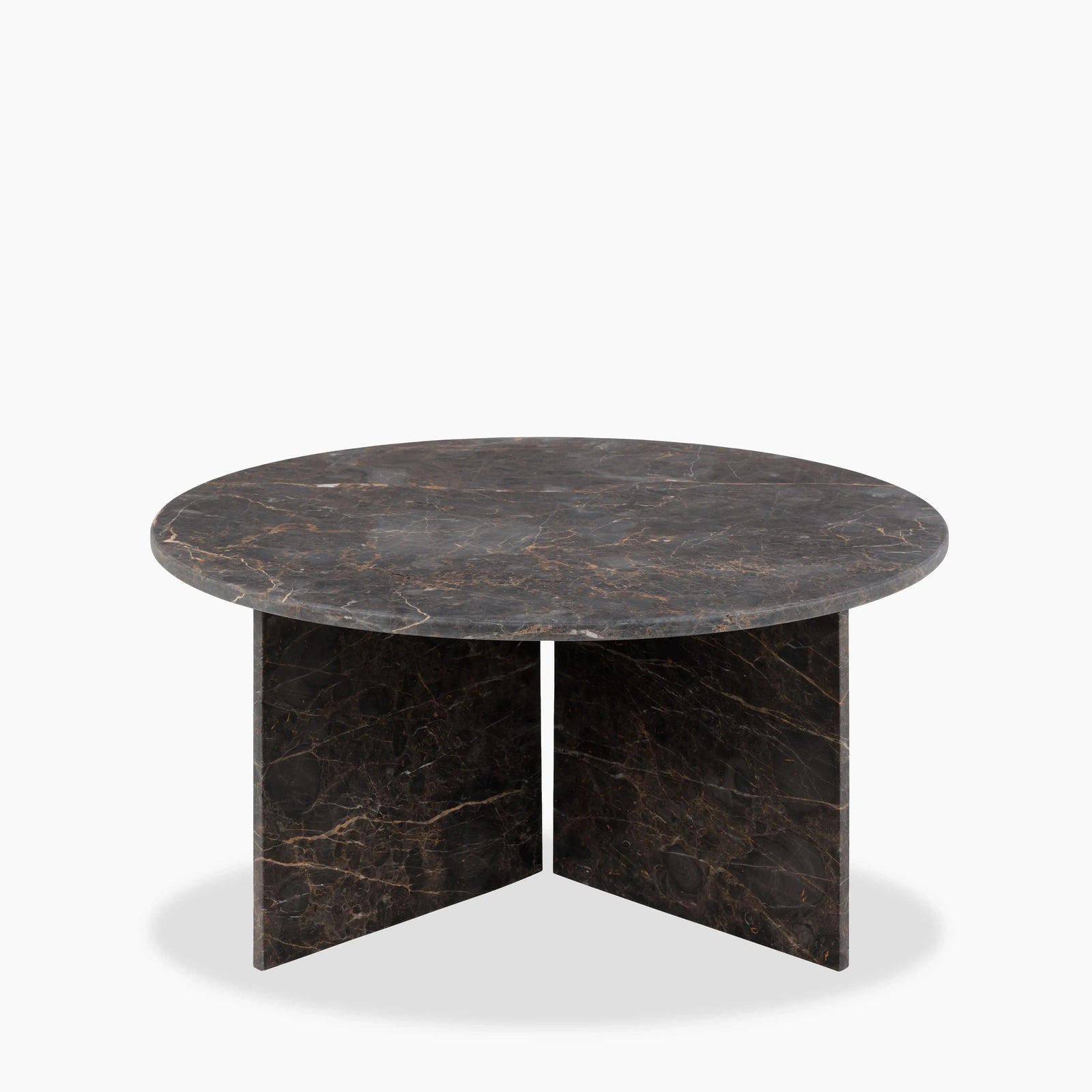 Vega Round Coffee Table | Storm Grey Marble