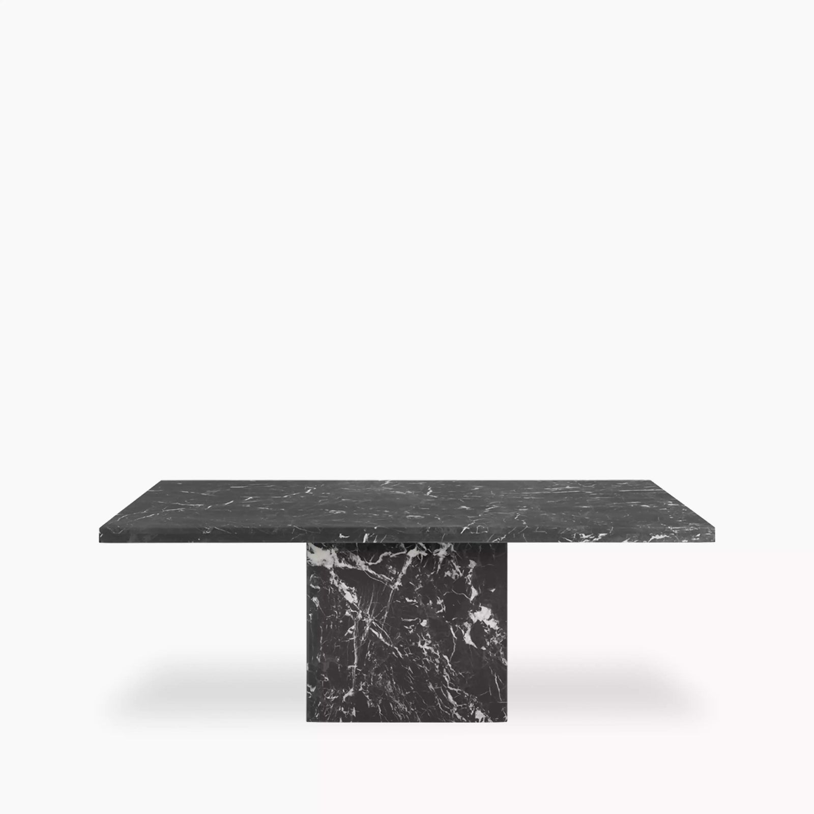 Toulouse 8 Seat Rectangle Dining Table | Onyx Black Marble