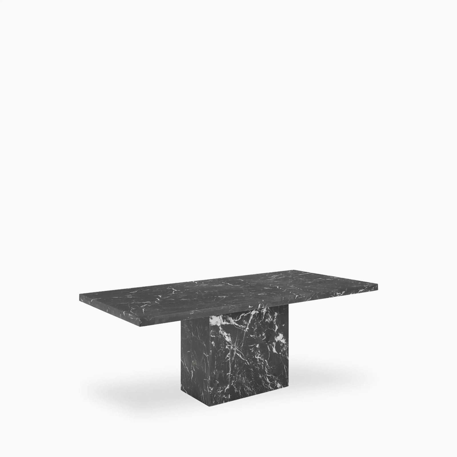 Toulouse 8 Seat Rectangle Dining Table | Onyx Black Marble