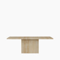 Toulouse 8 Seat Rectangle Dining Table | Natural Travertine