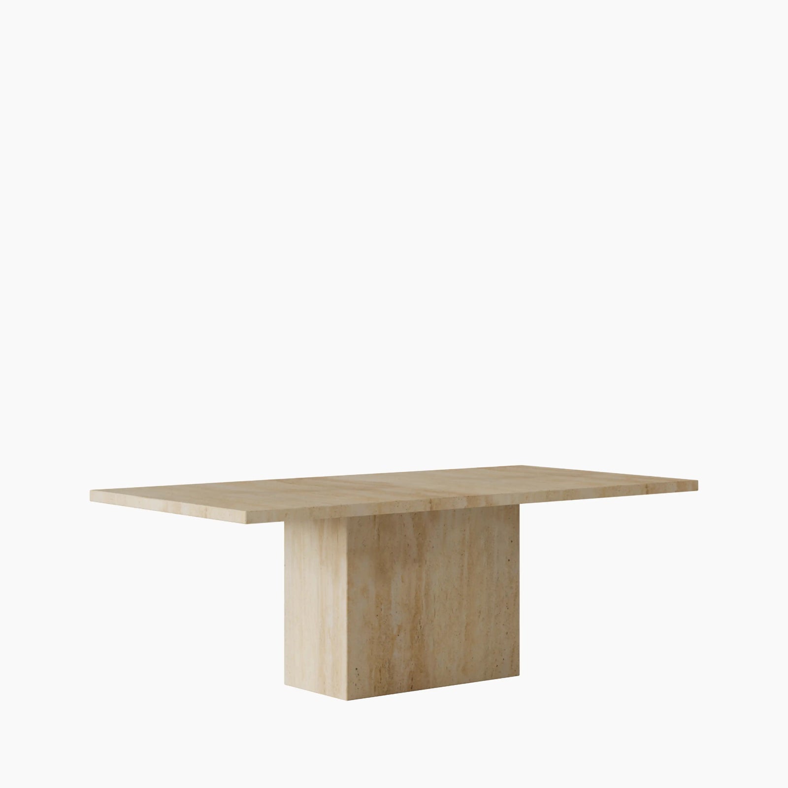 Toulouse 8 Seat Rectangle Dining Table | Natural Travertine