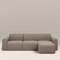 Celeste 3 Seater Left/Right Chaise Sofa | Ecru Boucle