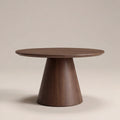 Finnley Round Wooden Coffee Table | Walnut
