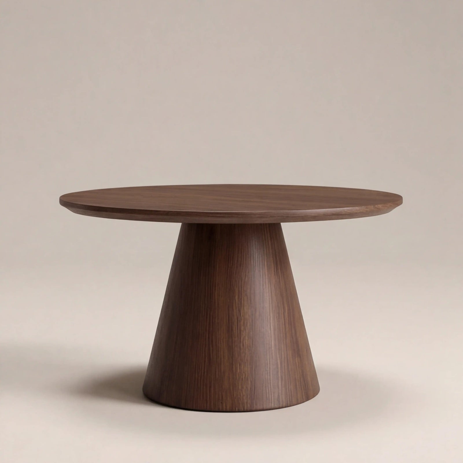 Finnley Round Wooden Coffee Table | Walnut