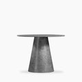 Finnley 4 Seat Round Dining Table | Concrete Grey Effect