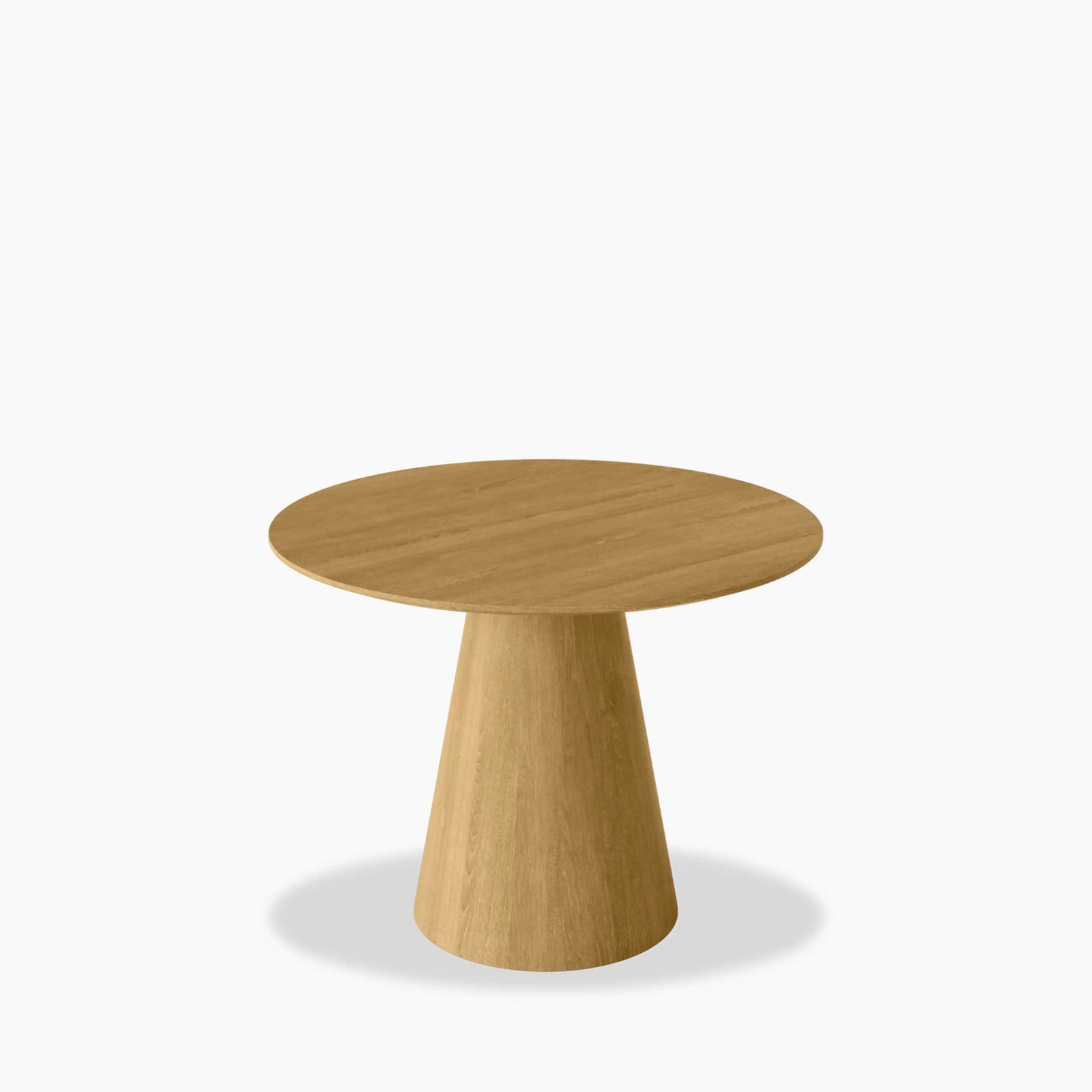 Finnley 4 Seat Round Wooden Dining Table | Oak