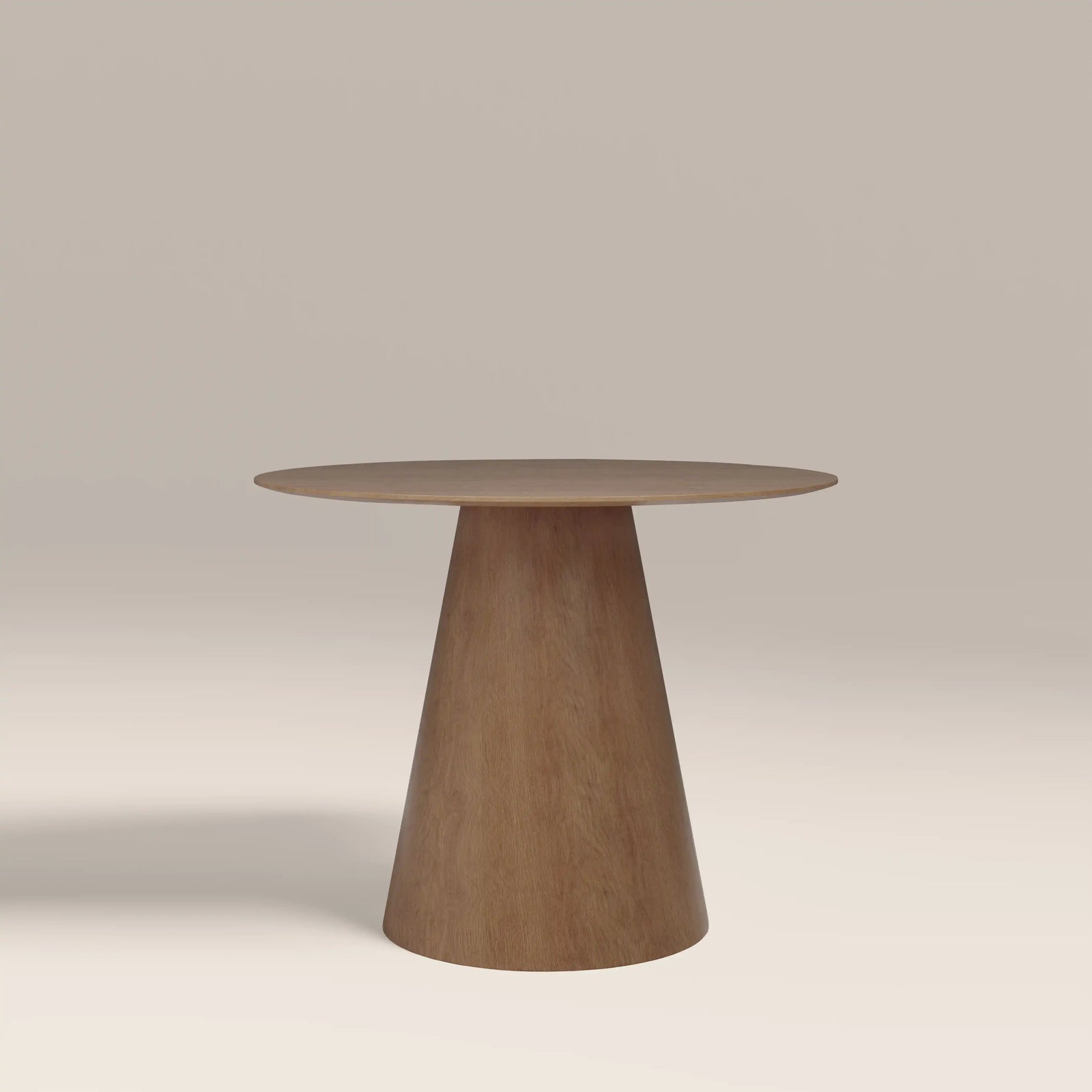 Finnley 4 Seat Round Wooden Dining Table | Oak