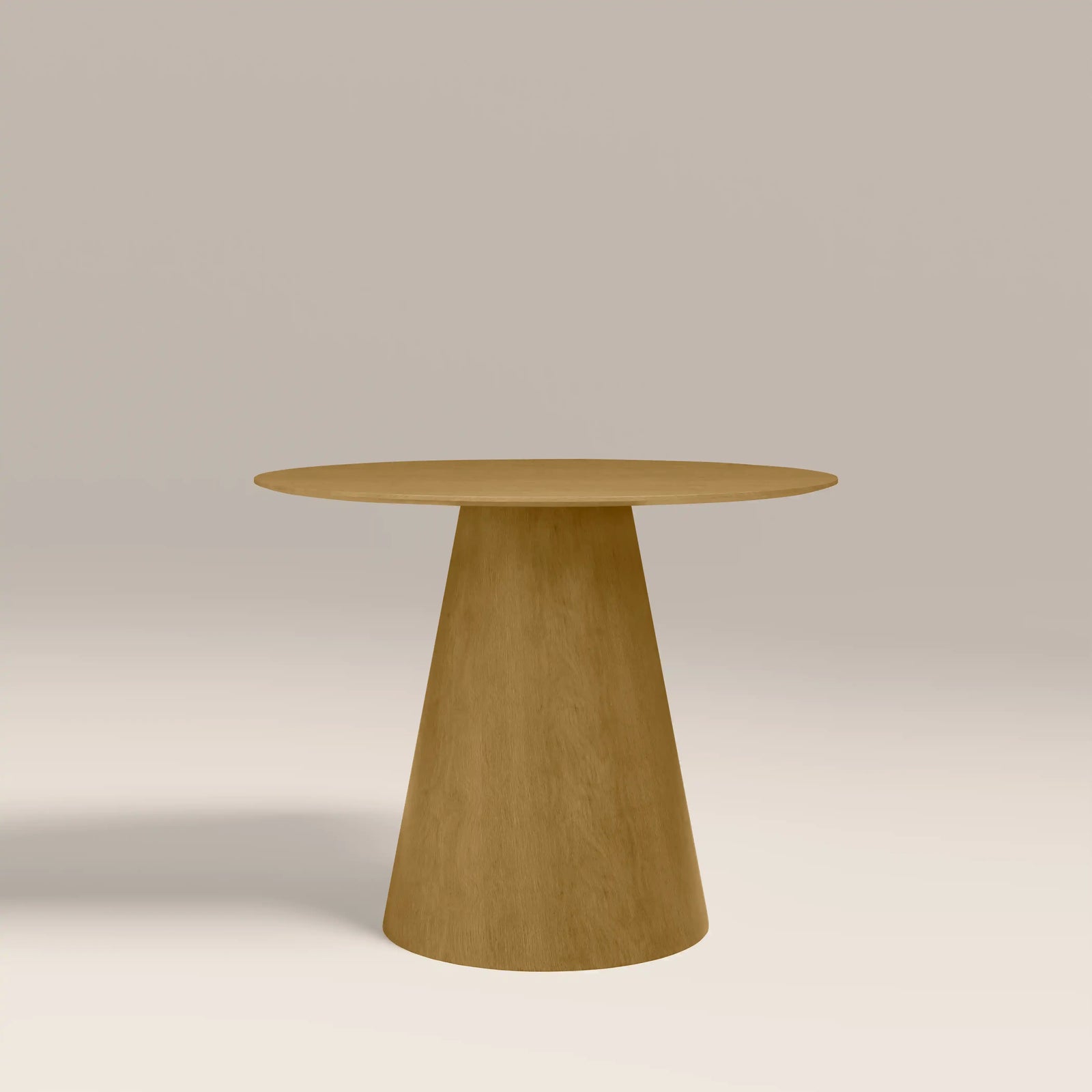 Finnley 4 Seat Round Wooden Dining Table | Oak