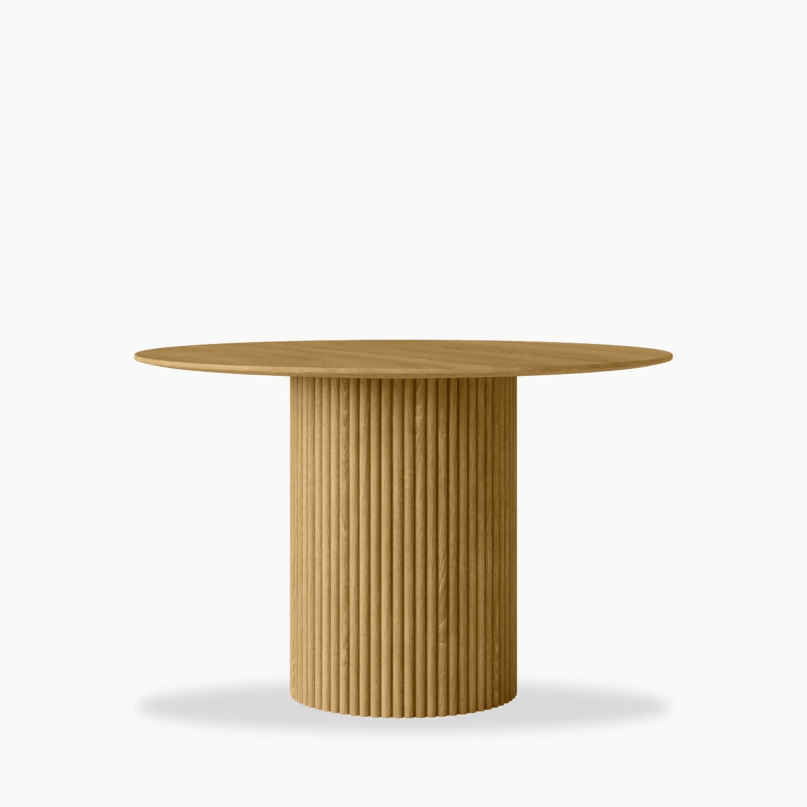 Marcel 4 Seat Round Dining Table | Oak Effect