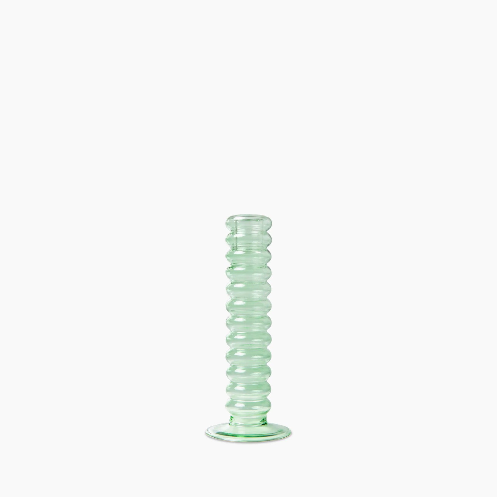 HKliving Glass Candle Holder L | Mint Green