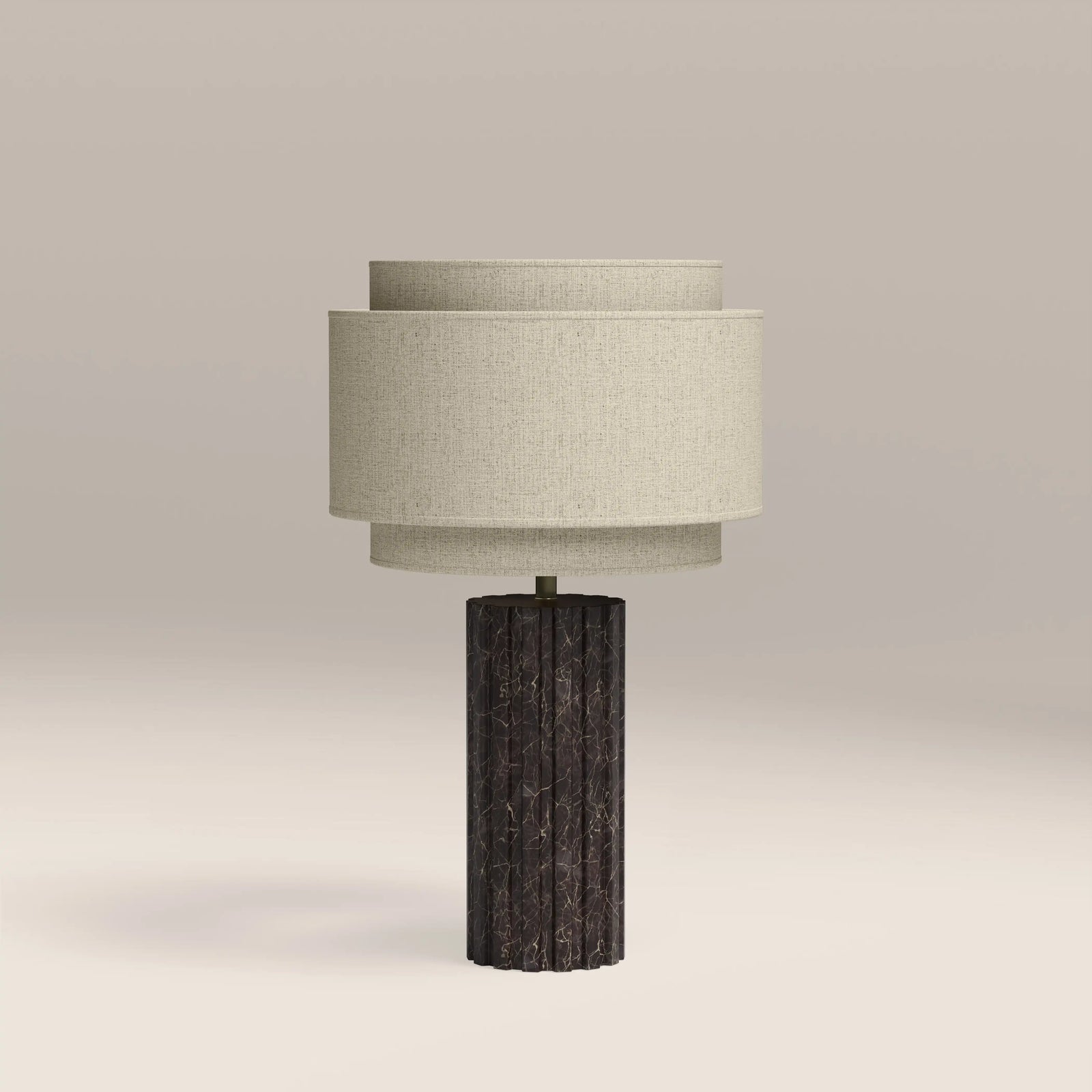 Aldridge Table Lamp | Chocolate Brown Marble