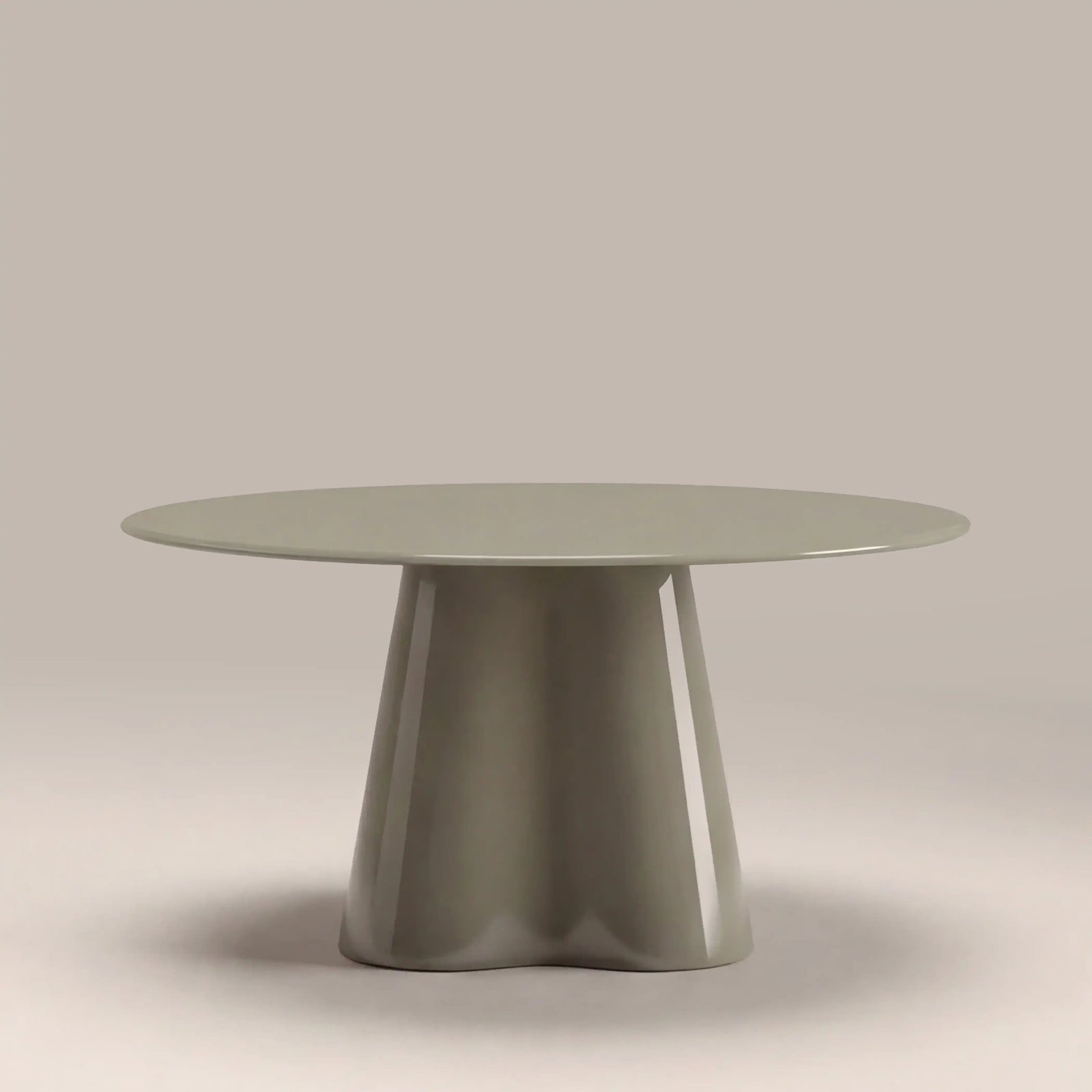 Hadley Round Coffee Table | Sage Green Sandblasted Glass & High Gloss Sage Green