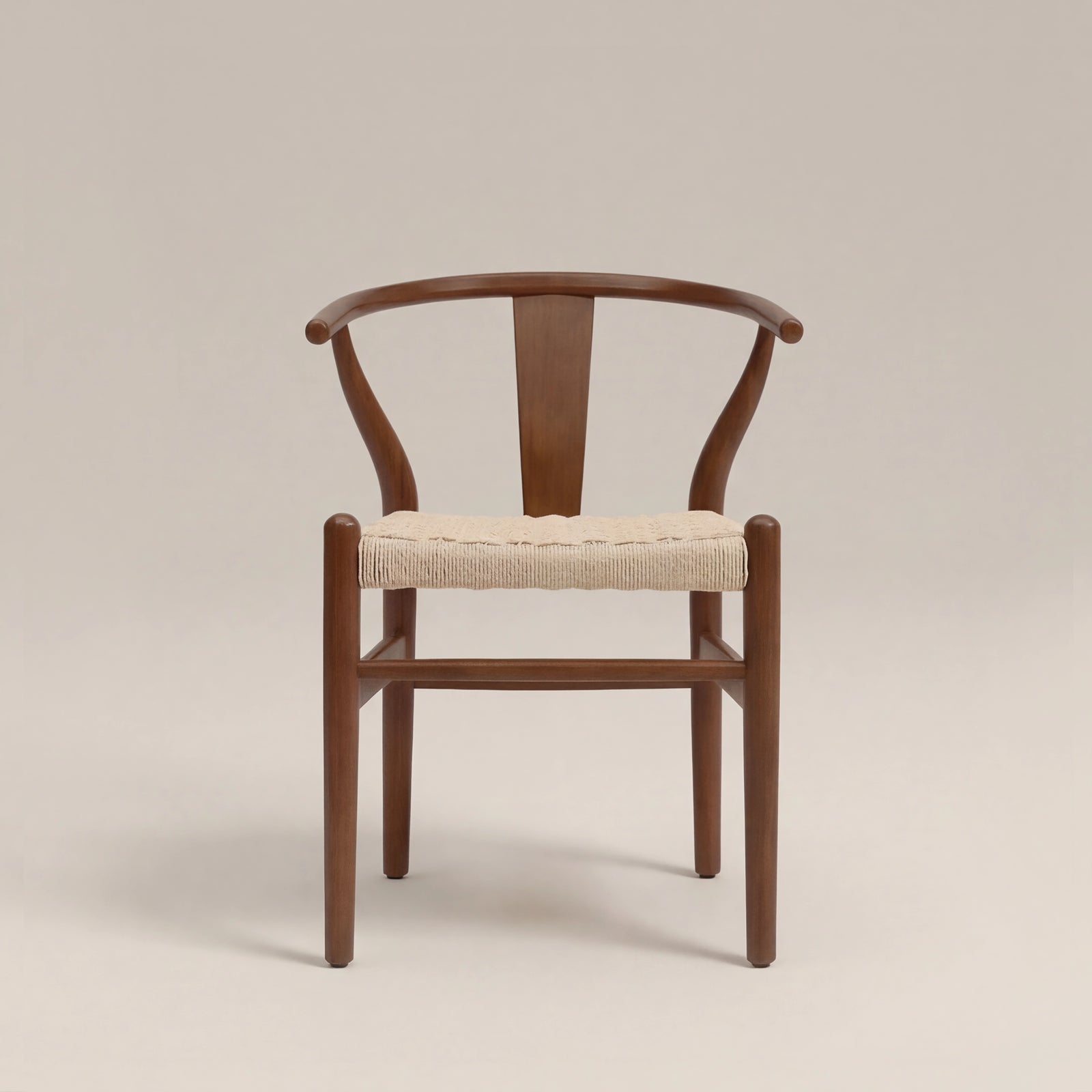 Bjorn Wooden Dining Chair | Natural Weave & Walnut