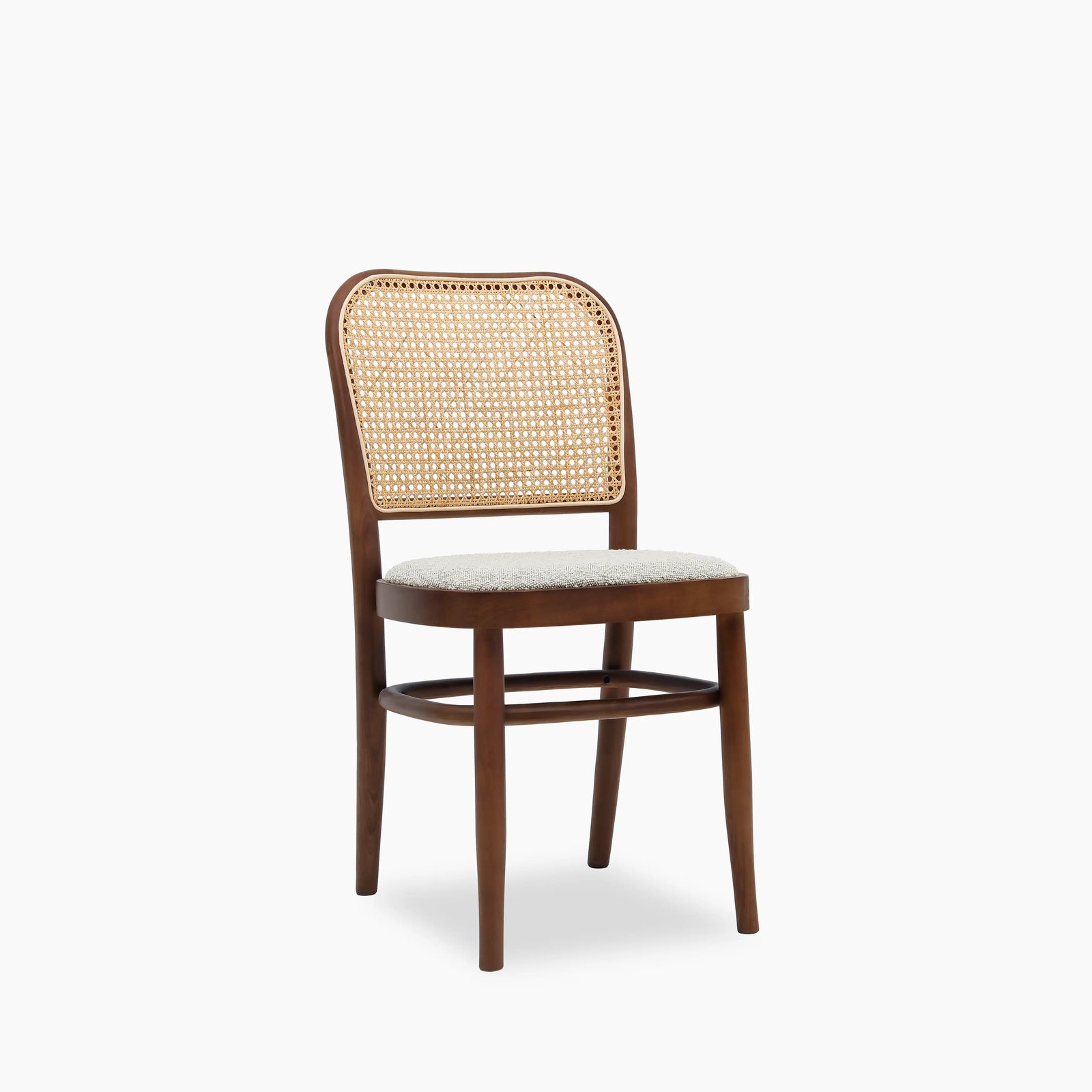 Bourne Dining Chair | Speckled Stone Sustainable Boucle & Walnut