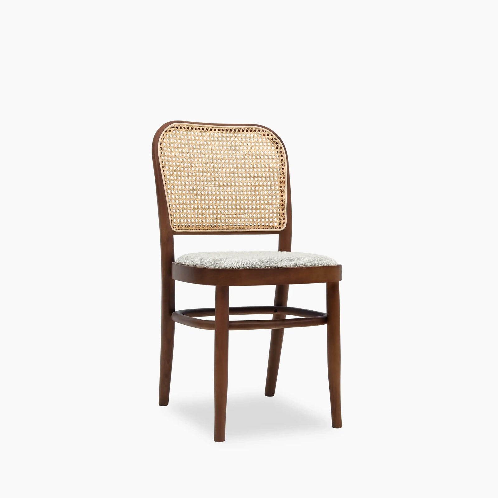 Bourne Dining Chair | Speckled Stone Sustainable Boucle & Walnut