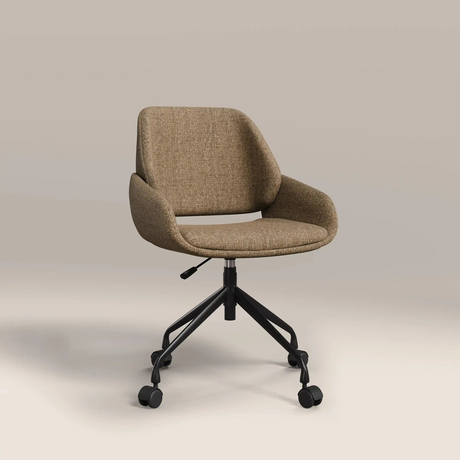 Franklin Office Chair | Speckled Cappuccino Boucle & Black