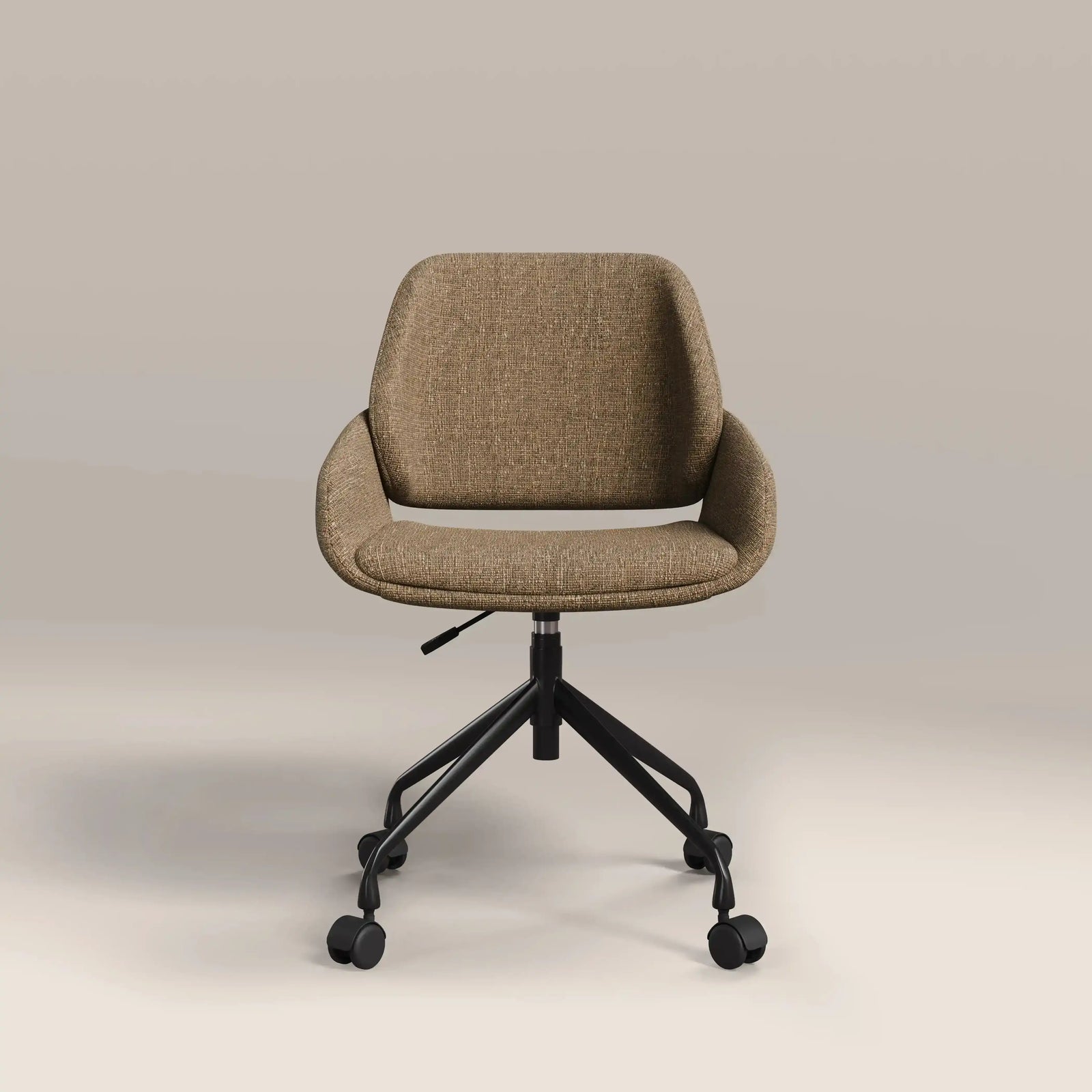 Franklin Office Chair | Speckled Cappuccino Boucle & Black