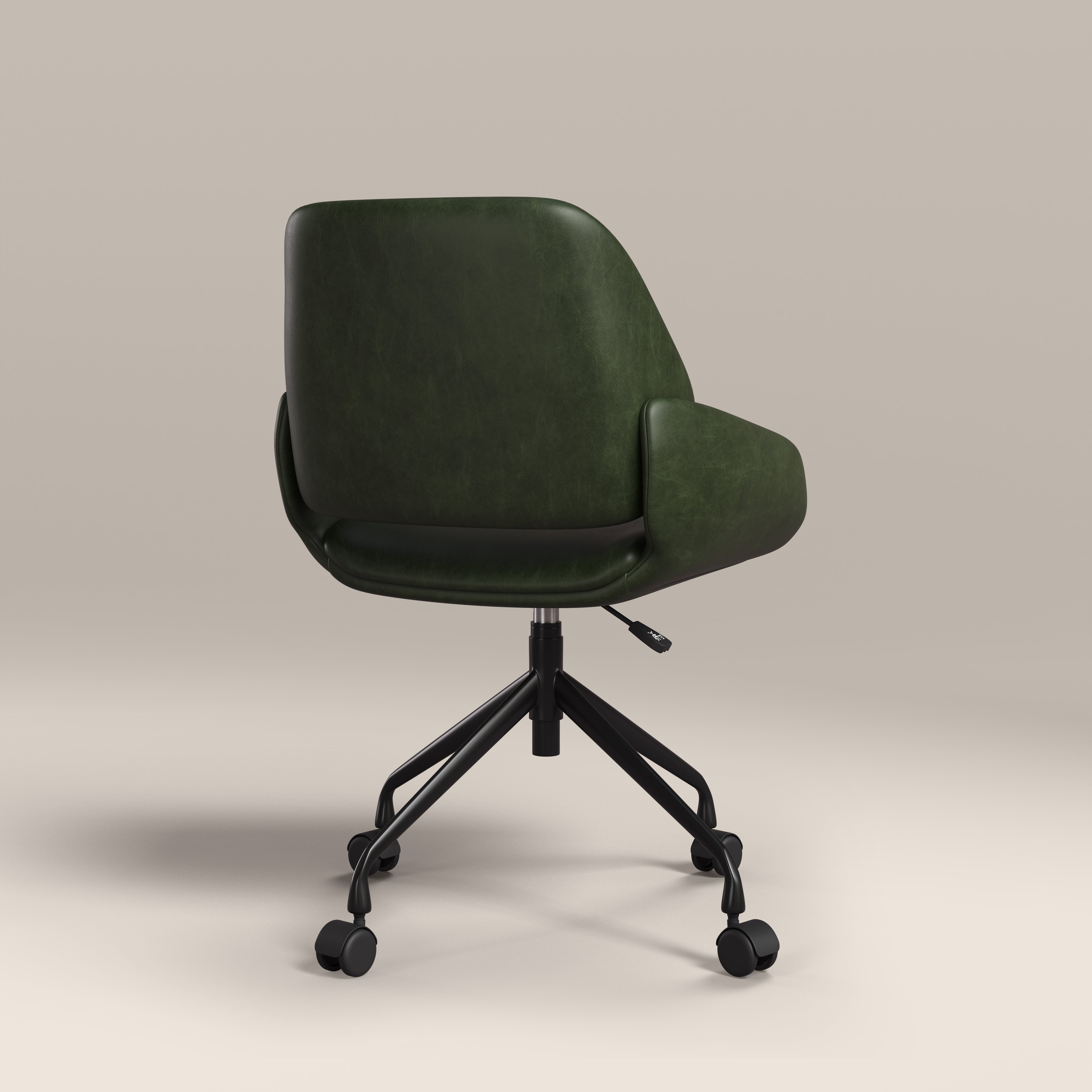 Franklin Office Chair, Vintage Green Faux Leather & Black | Cult