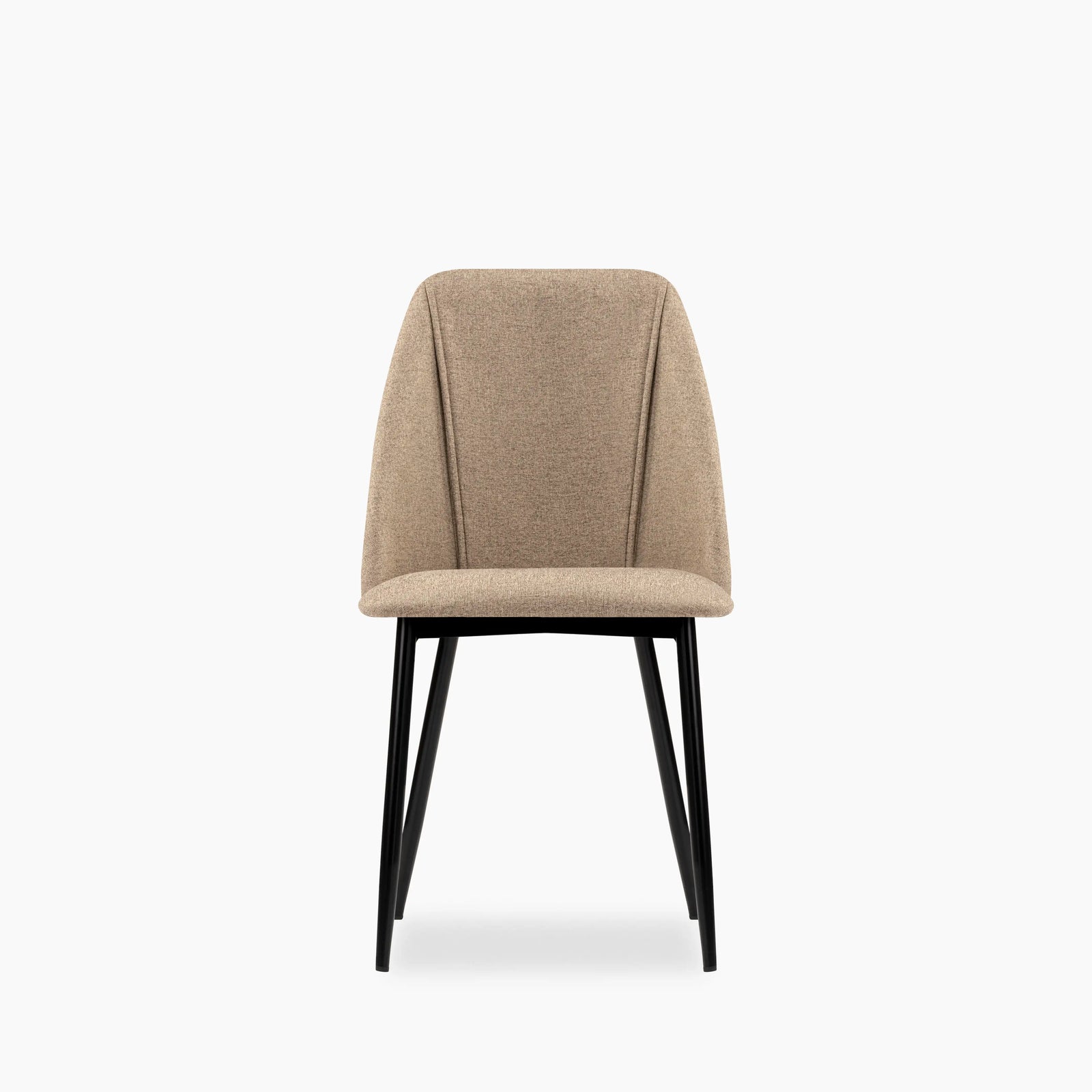 Marco Dining Chair | Latte Sustainable Fabric & Black