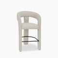 Bellamy Kitchen Stool | Speckled Stone Sustainable Boucle