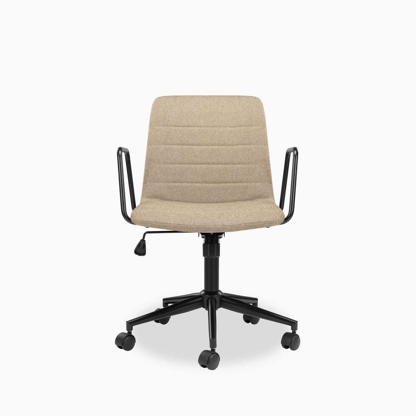 Gianna Office Chair | Latte Sustainable Fabric & Black