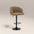 Odette Adjustable Stool | Speckled Cappuccino Boucle & Black