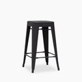 Tolix Style Stackable Kitchen Stool | Black