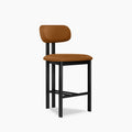 Arbor Kitchen Stool | Tuscan Tan Faux Leather & Black
