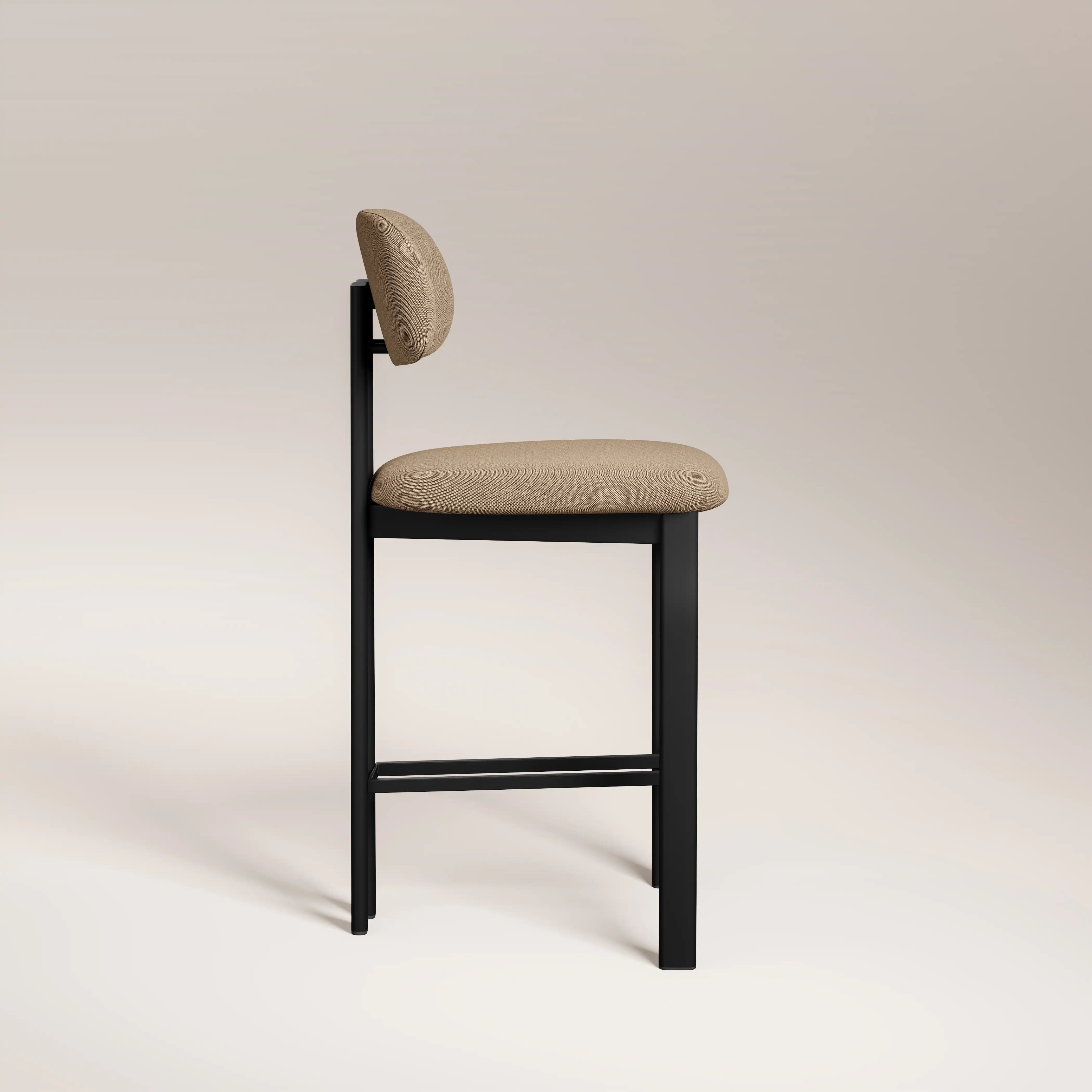 Arbor Kitchen Stool, Latte Sustainable Fabric | Cult Furniture