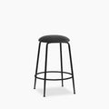 Regent Kitchen Stool | Grey Sustainable Velvet & Black