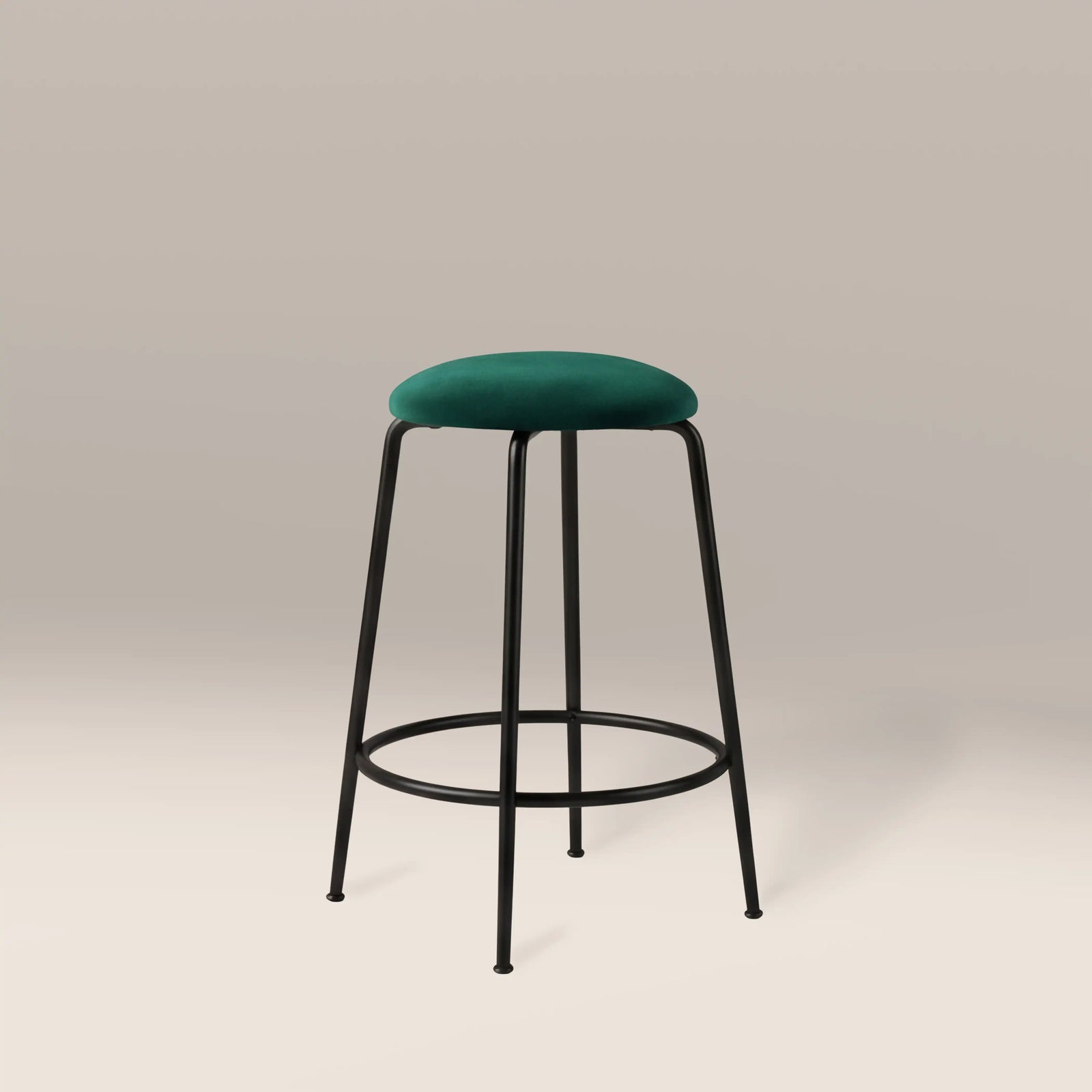 Regent Kitchen Stool | Teal Sustainable Velvet
