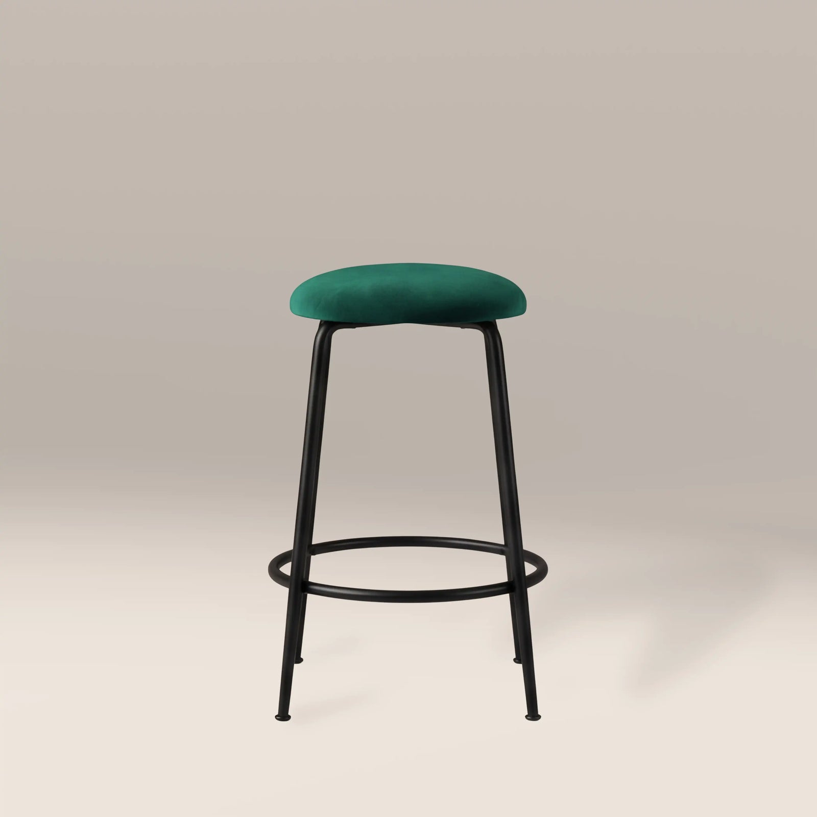 Regent Kitchen Stool | Teal Sustainable Velvet